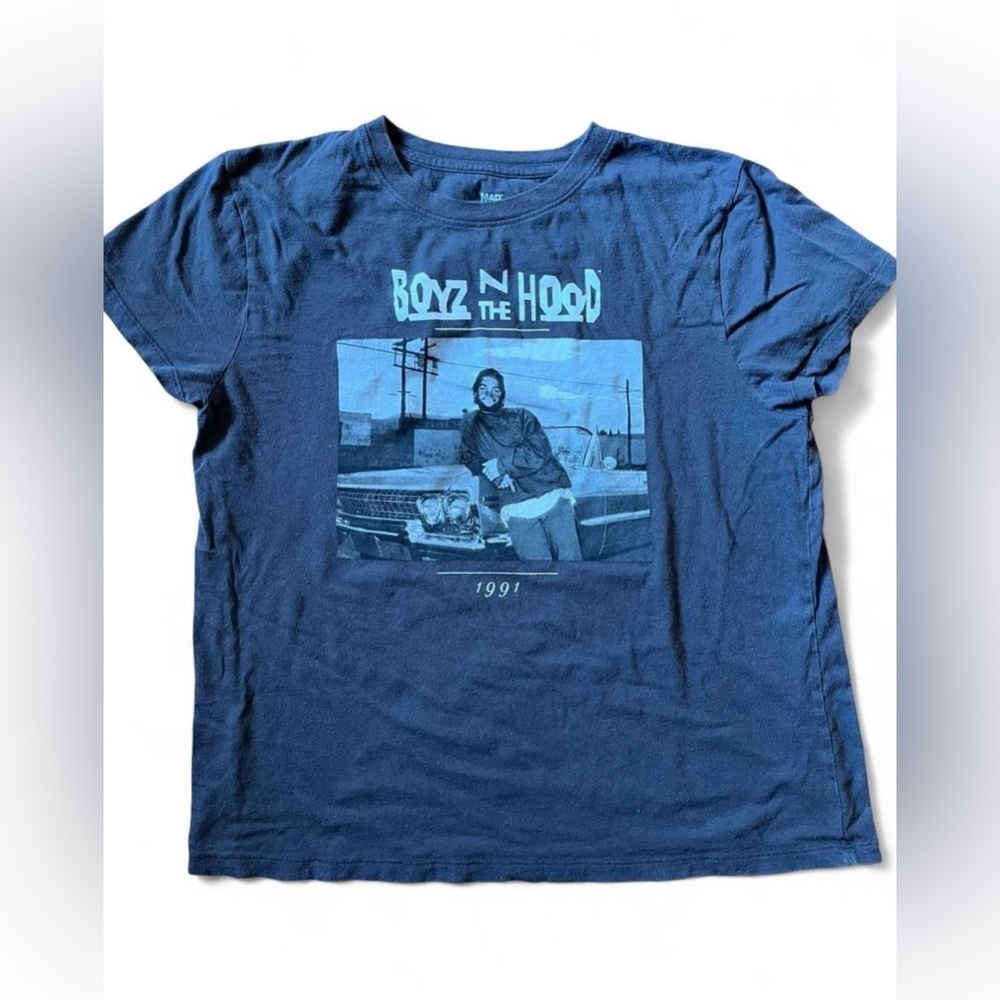 MAD Engine Boyz N The Hood Men’s T-Shirt - Faded Black Size Large